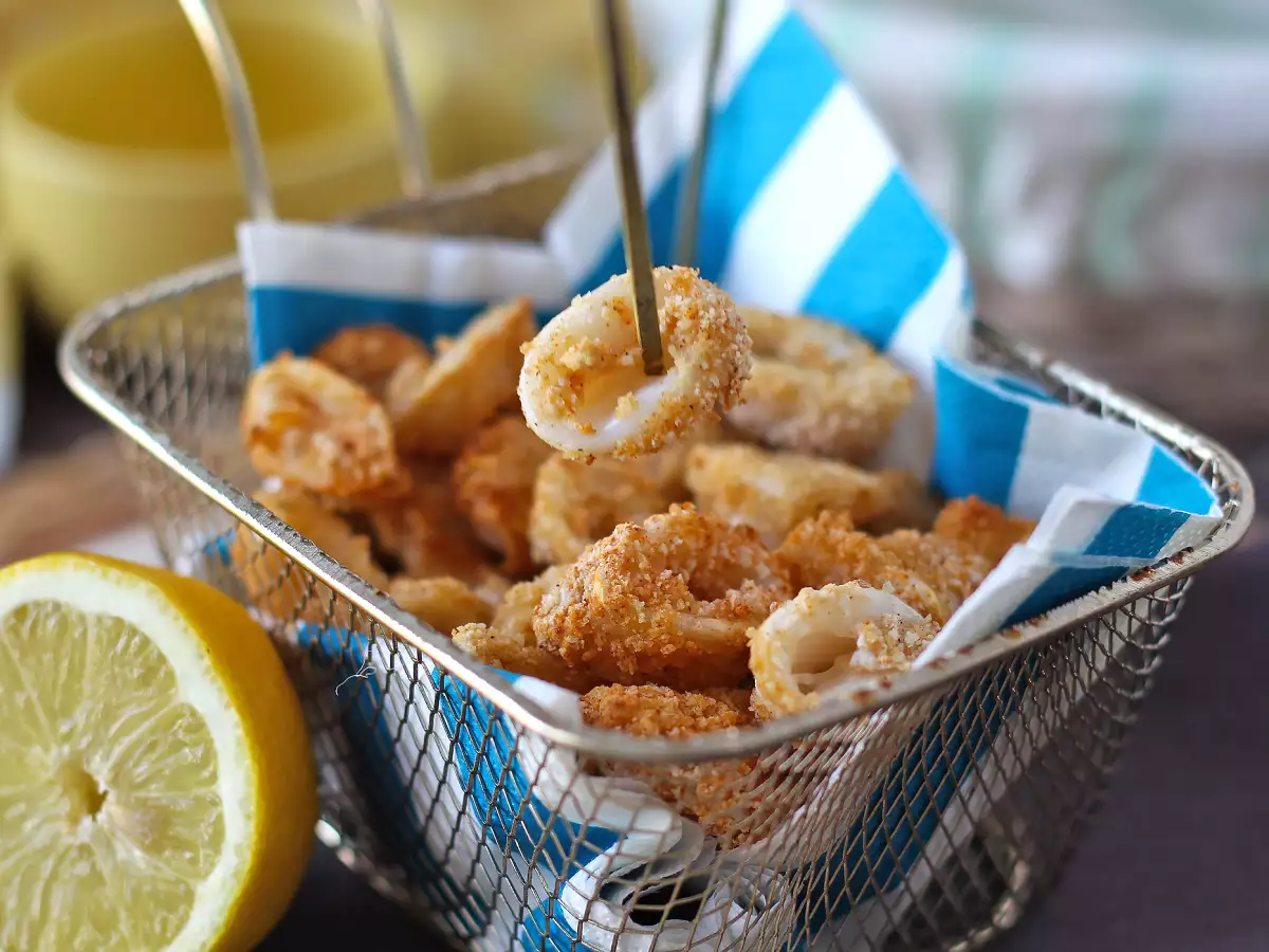 Anneaux de calamars au air fryer : croustillants, dorés et faciles à faire - photo 4
