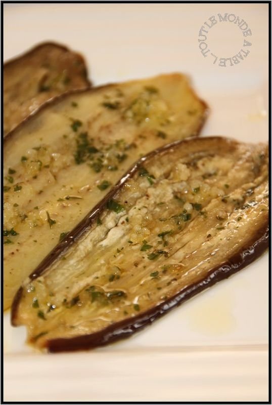 Recette : aubergines marinées à l&amp;#39;huile d&amp;#39;olive