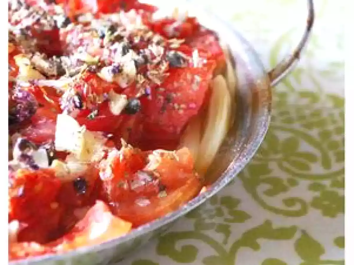 Antipasti de FENOUIL aux TOMATES et herbes aromatiques