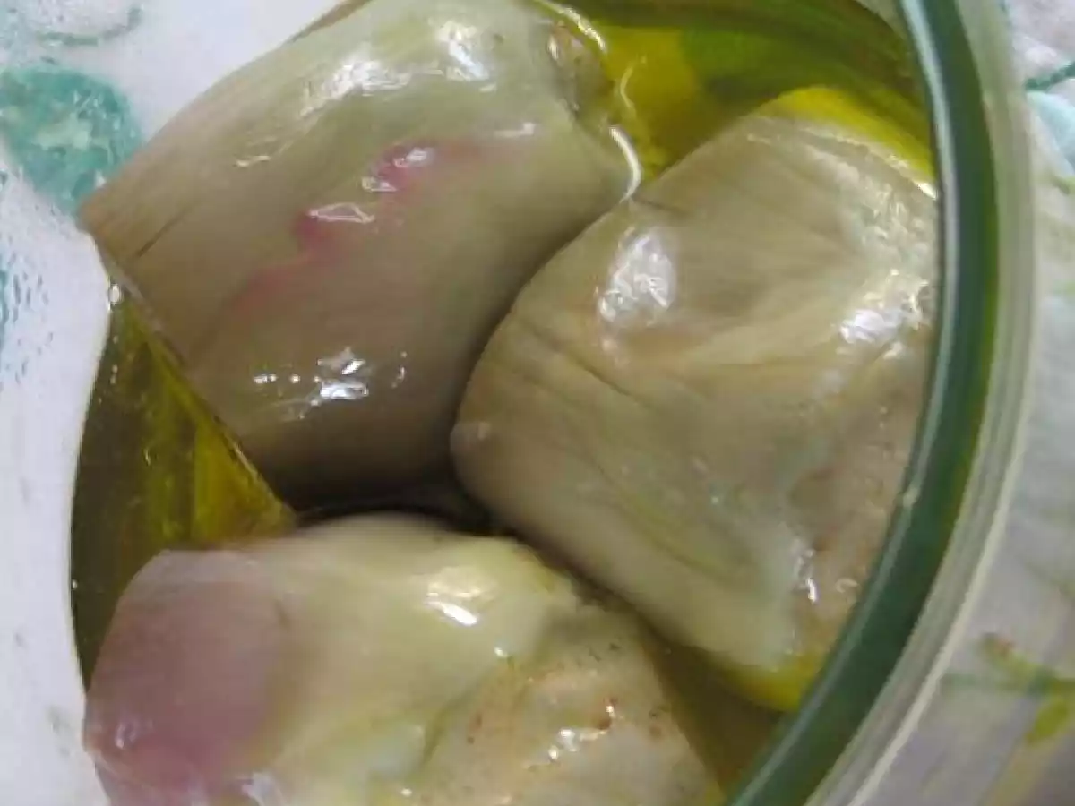 Antipasti, les classiques #1. Carciofini sott'olio (petits artichauts à l'huile)
