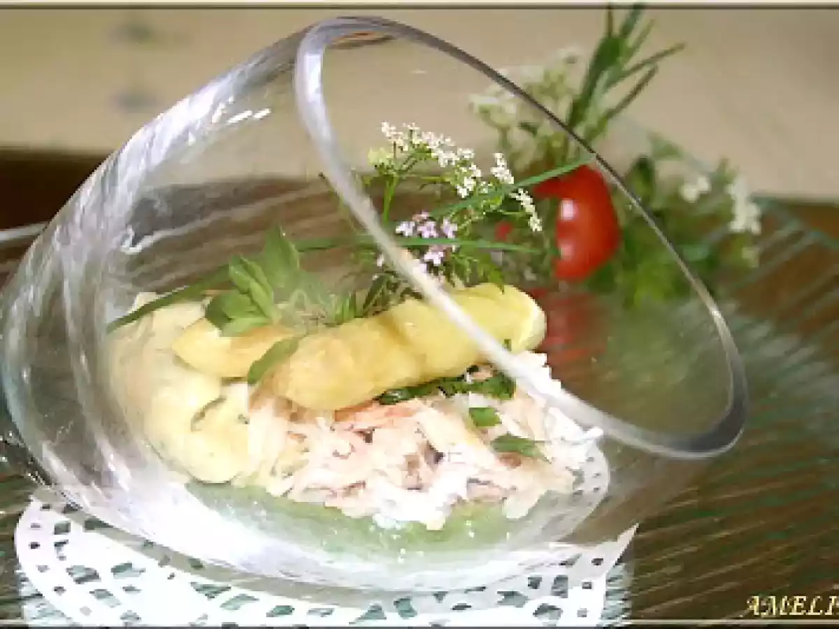 ARAIGNEE DE MER ET SA GARNITURE DE SAISON