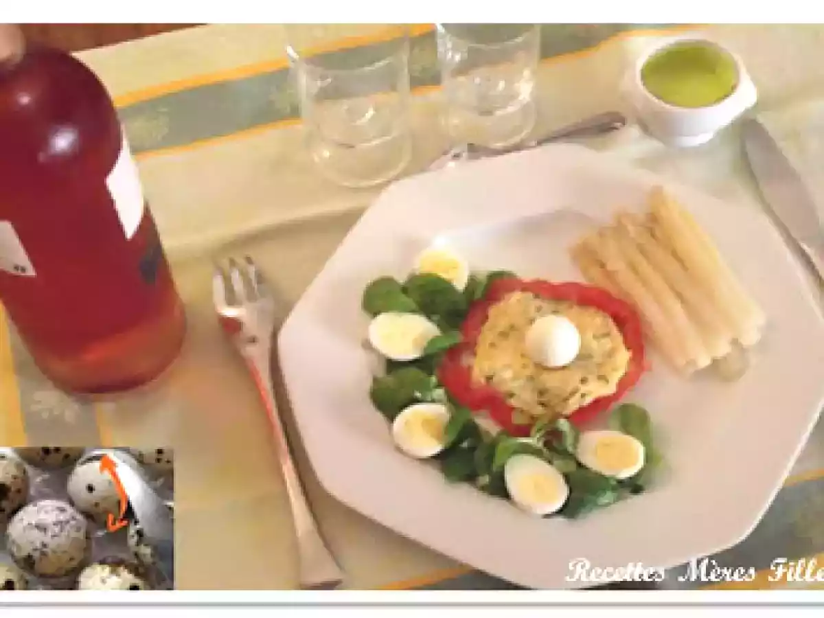 Asperges aux oeufs de caille