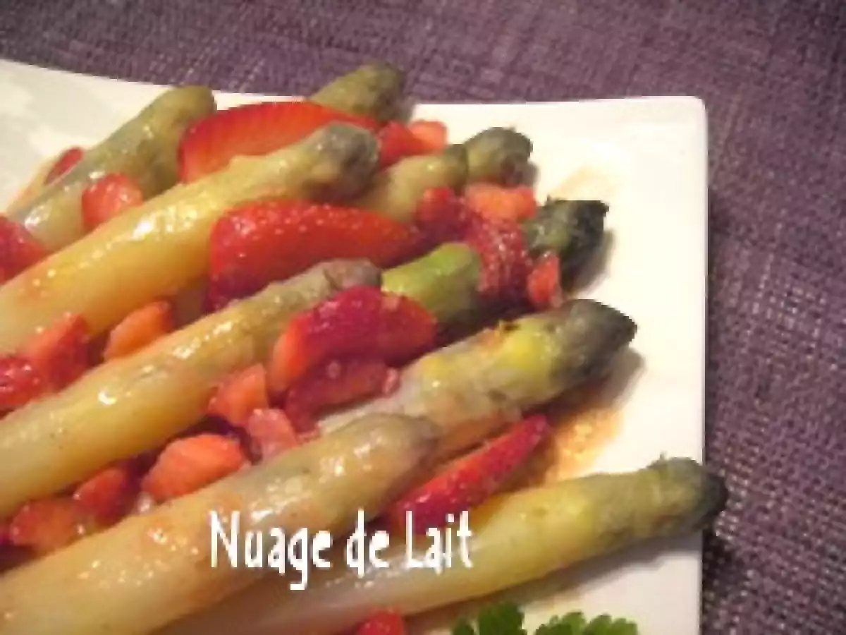 Asperges Blanches à la Vinaigrette de Fraises - photo 2