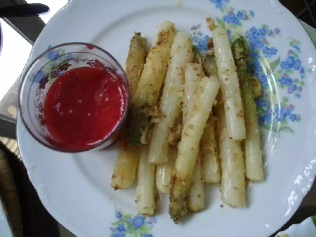 Asperges croustillantes, sauce à la fraise - photo 2