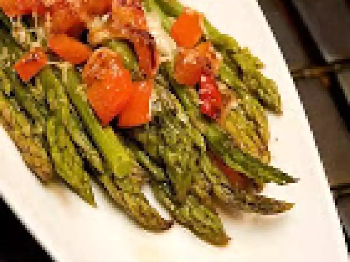 Asperges gratinées à la raclette