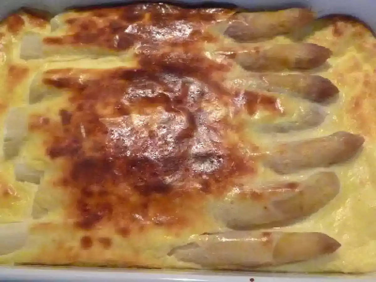 Asperges gratinées - Gratinierter Spargel