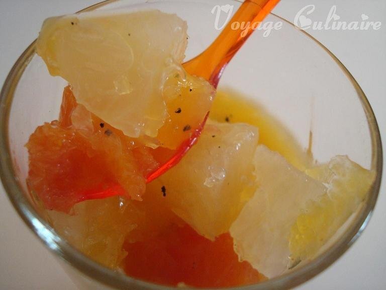 Aspic aux 2 pomelos Recette Ptitchef