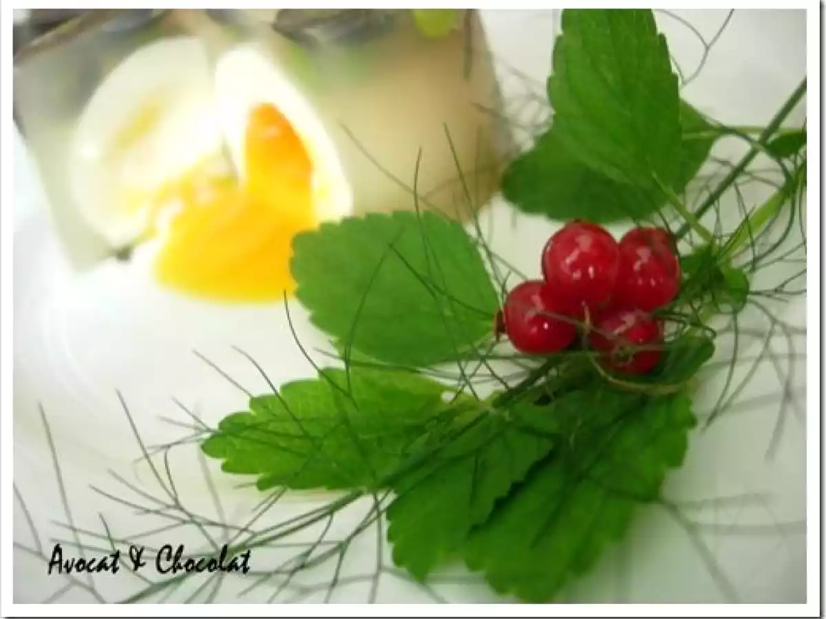 Aspic aux petits pois, olives, herbes fraîches & oeuf mollet à l'agar-agar - photo 5
