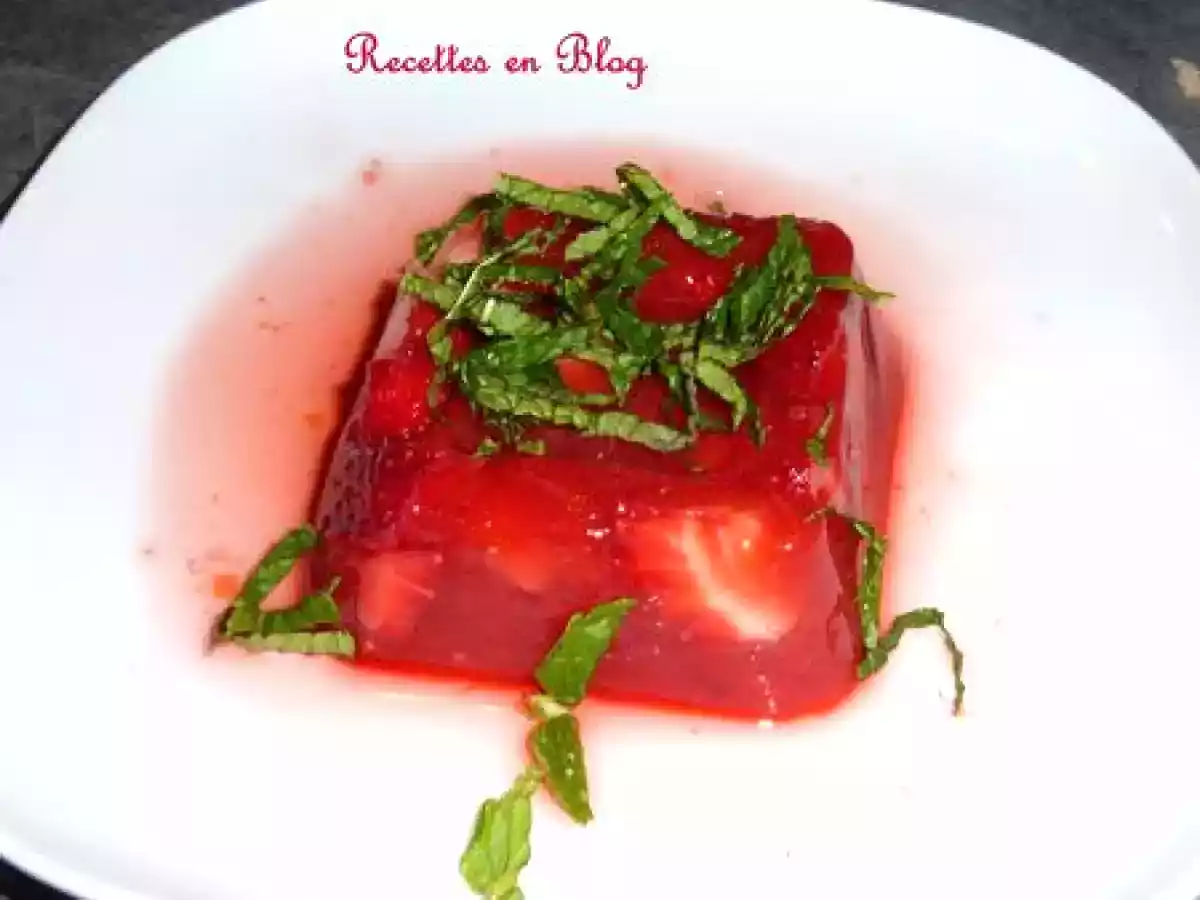 ASPIC DE FRAISES A L'ORANGE SANGUINE - photo 3