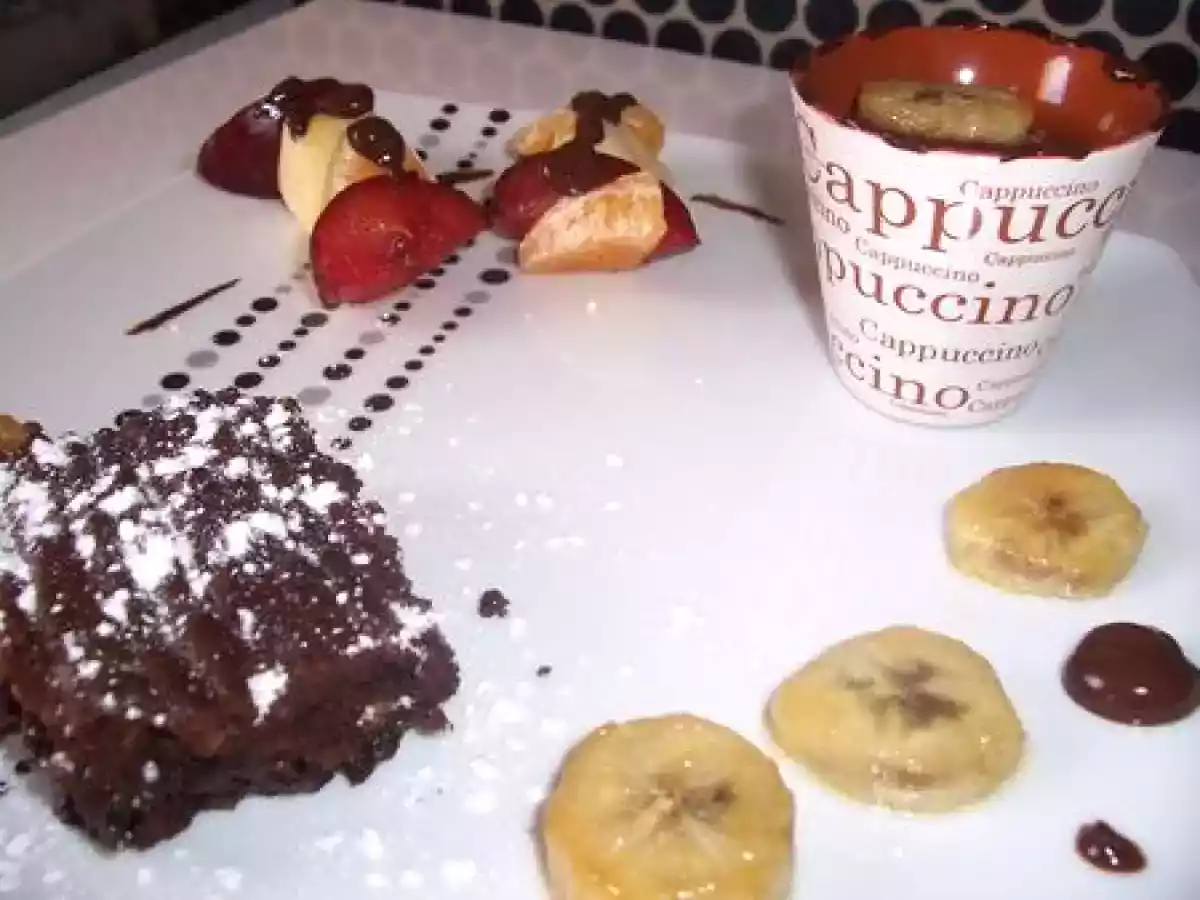 Assiette gourmande au chocolat