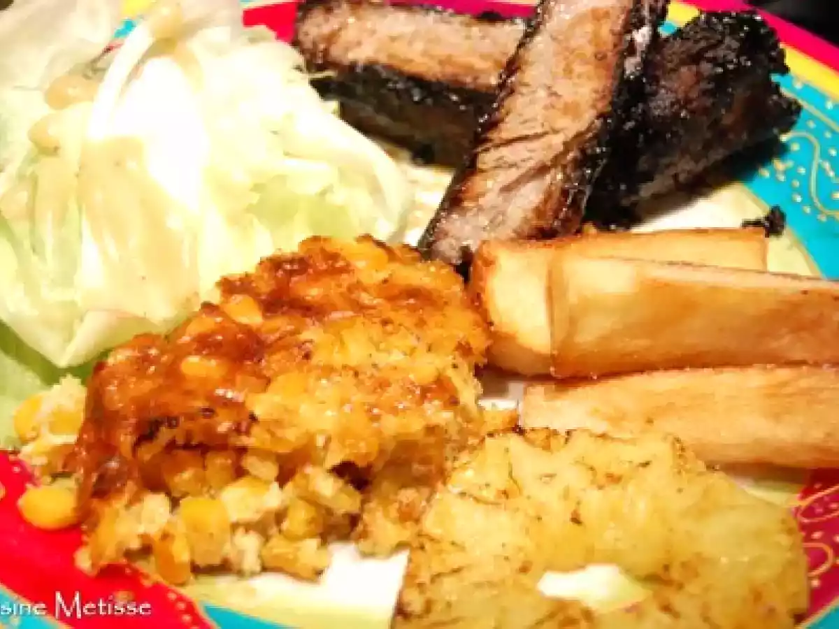 Assiette Soul Food - pudding de maïs et BBQ ribbs - photo 3