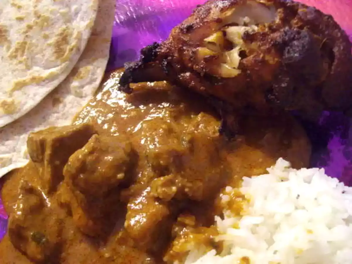 Assiette Tandoori/Vindaloo - le Poulet Tandoori
