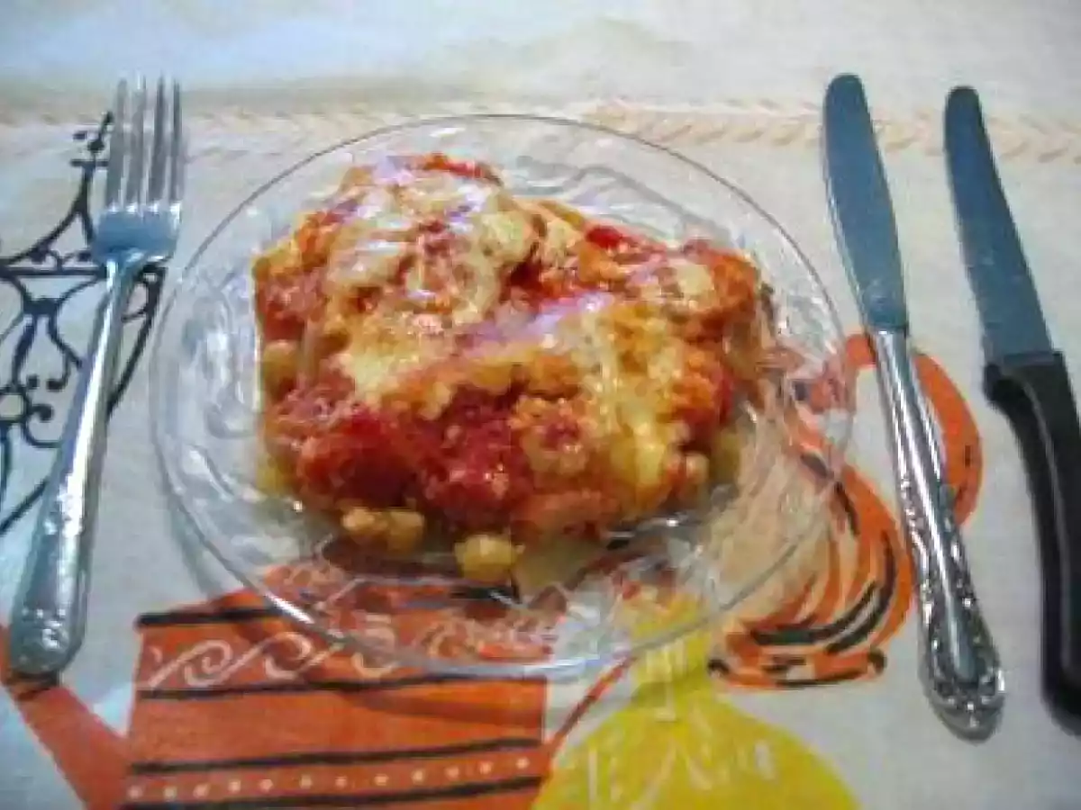 Aubergine chiche au gratin