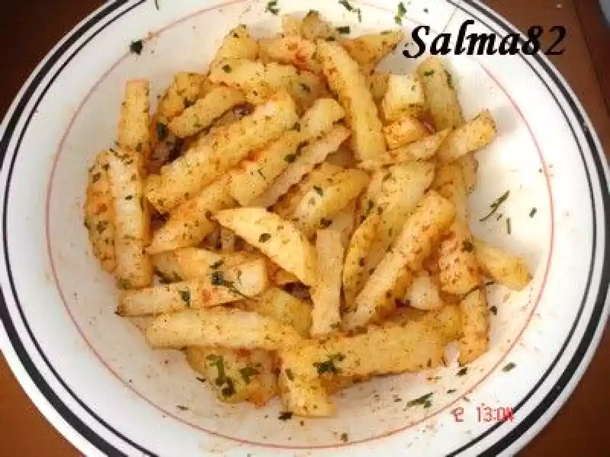 Aubergine gratiné et Frite épicé - photo 2