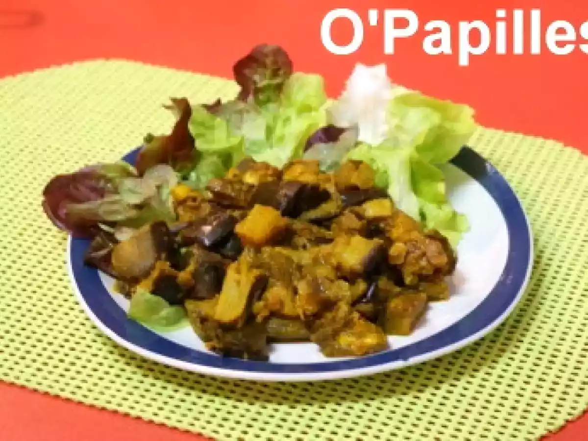 Aubergines au curcuma