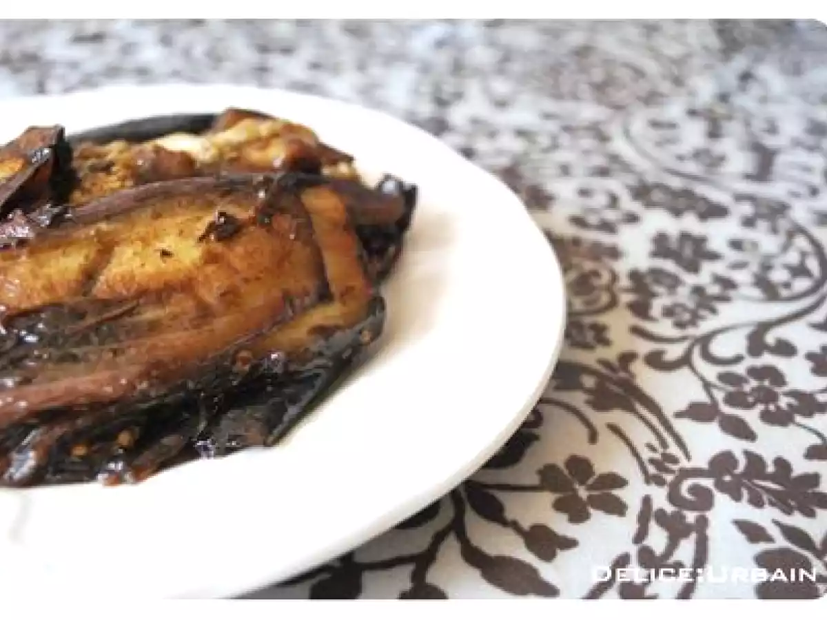 AUBERGINES confites au VINAIGRE BALSAMIQUE