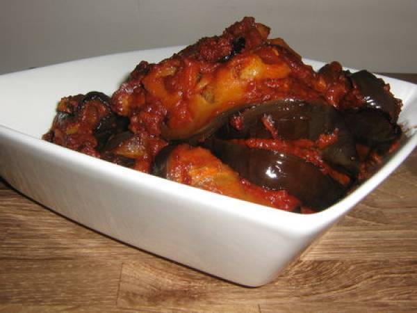 Aubergines confites tandoori