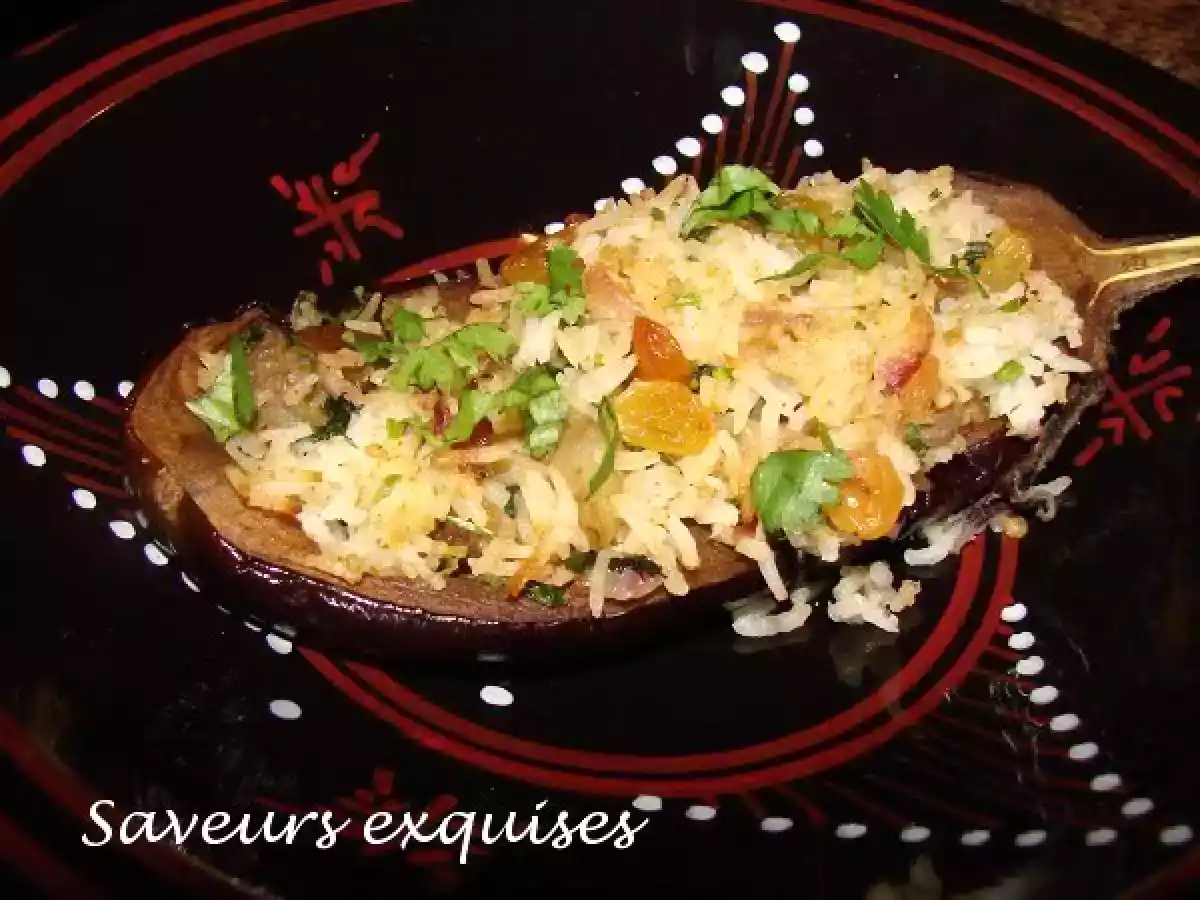 Aubergines farcie à l'orientale