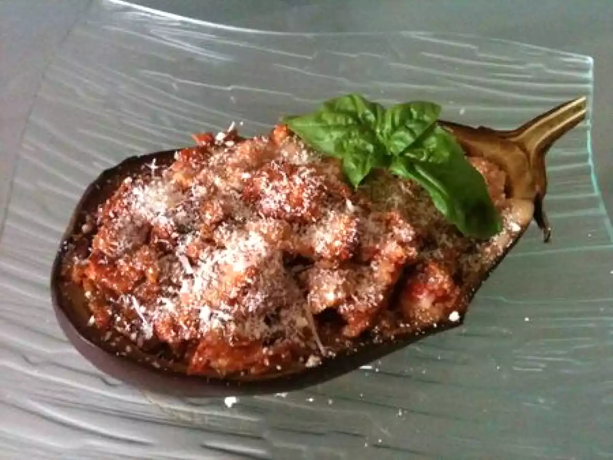 Aubergines farcies au thon