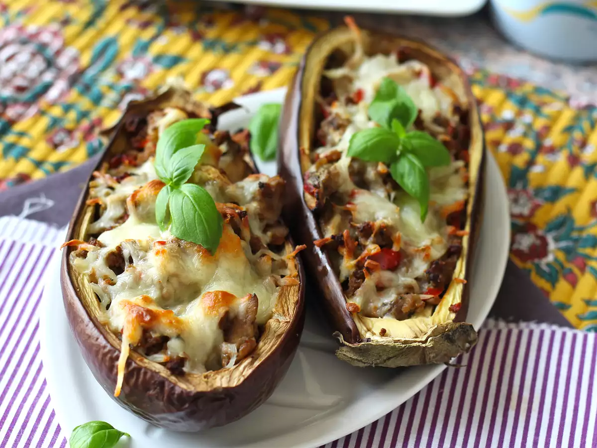Aubergines farcies gratinées à la mozzarella - photo 3