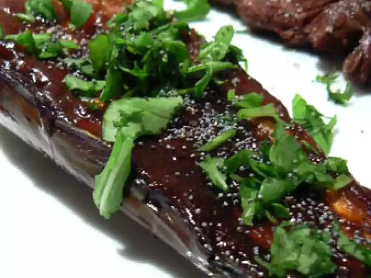 Aubergines laquées au miso