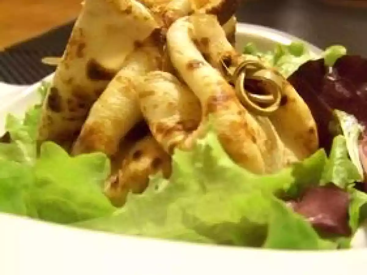 Aumônière aux crevettes et aux Saint-Jacques