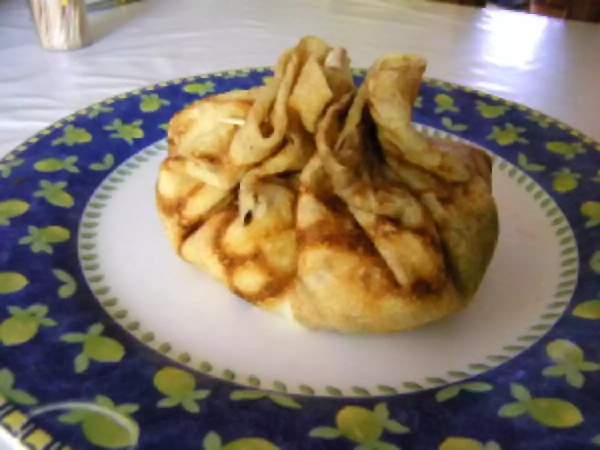 Aumonière de blettes au jambon