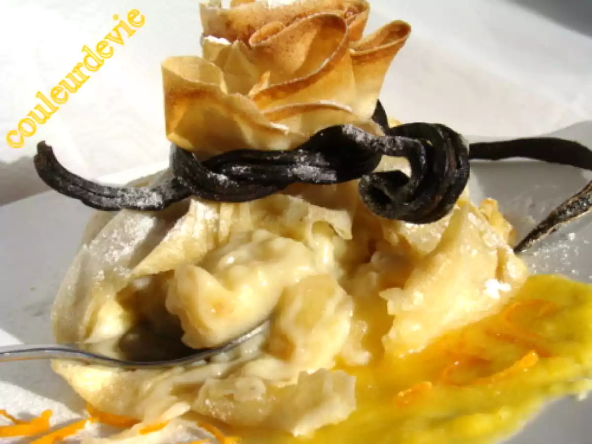 Aumônière sucrée en surprise et beurre d?orange - photo 2