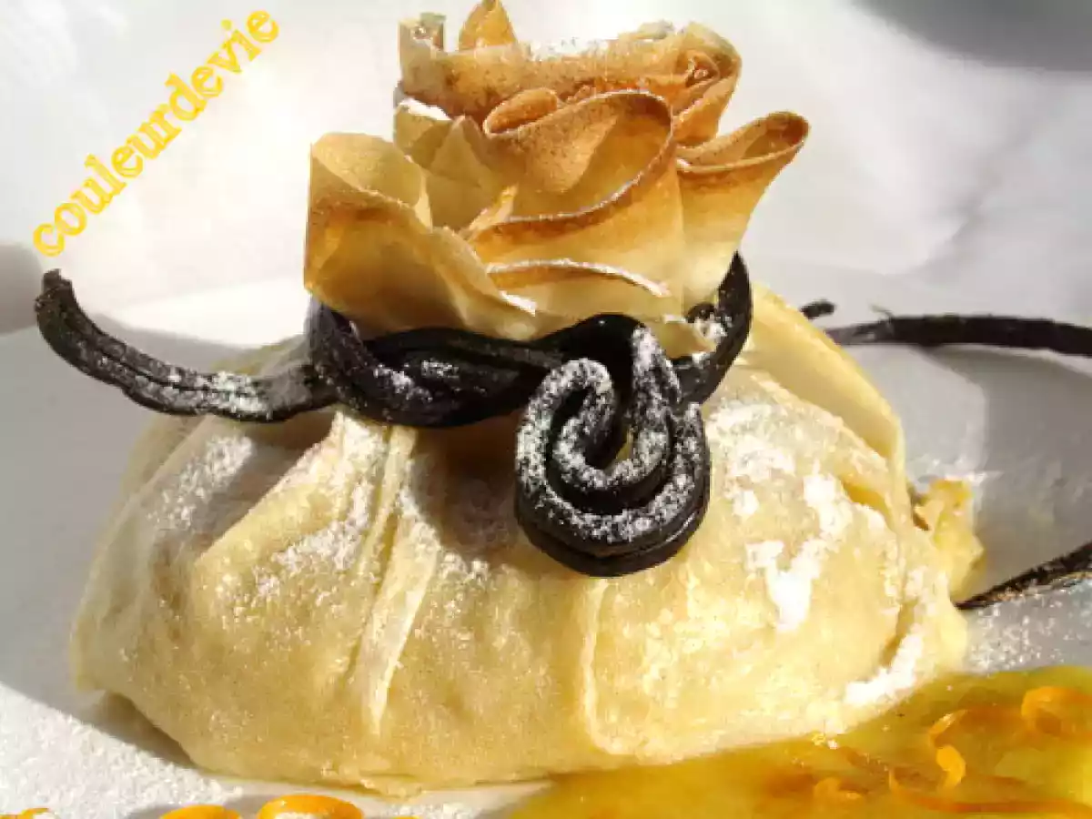 Aumônière sucrée en surprise et beurre d?orange - photo 3