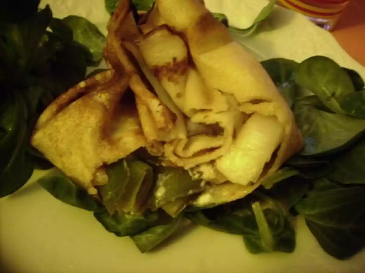 Aumonières à la bretonne : poireau, chèvre et miel - photo 2