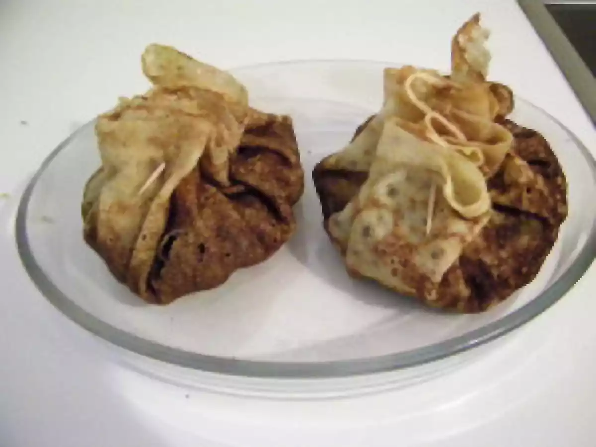 Aumonières à la dinde et aux champignons