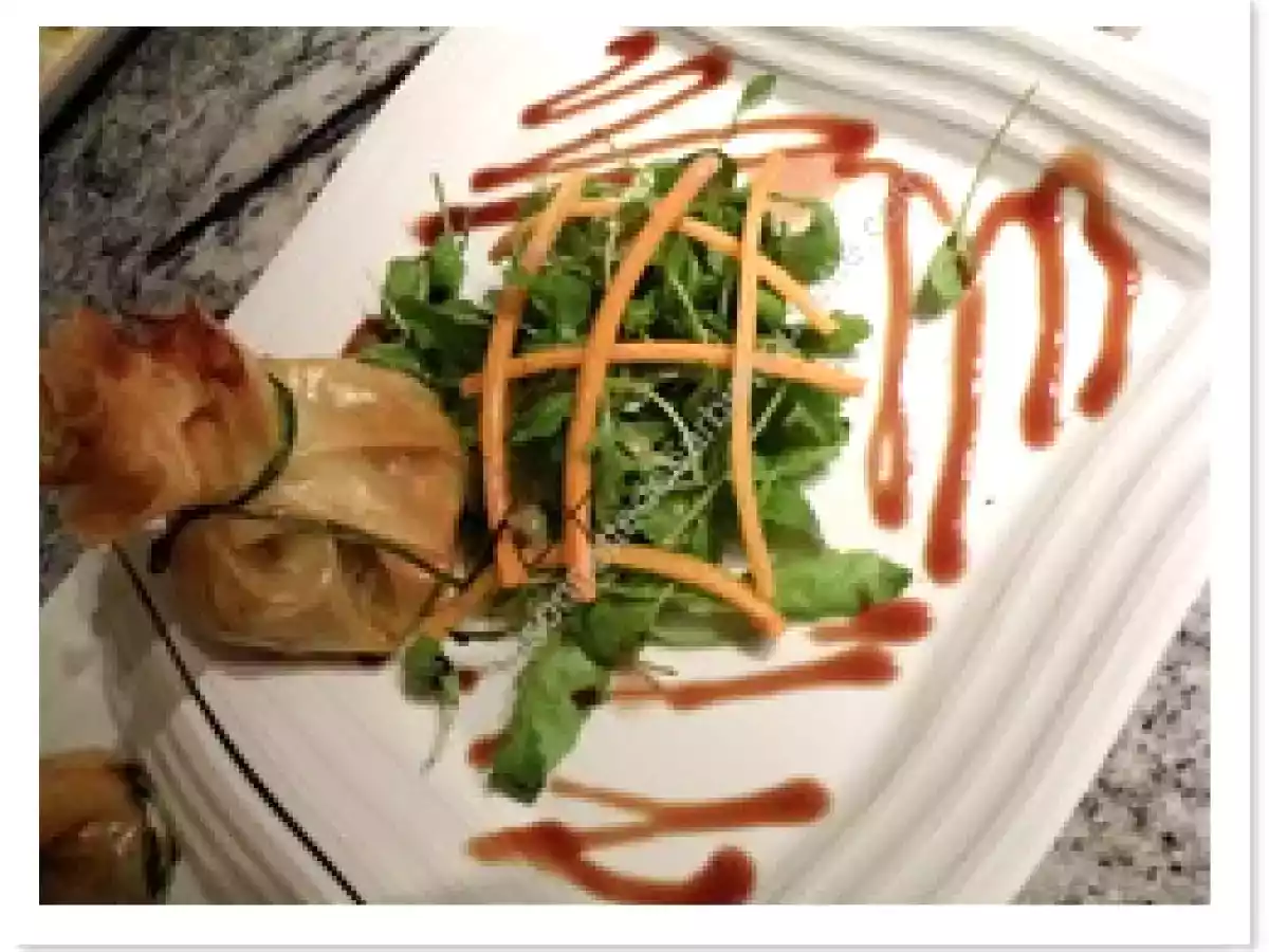 Aumônières au foie gras et petits légumes - photo 2