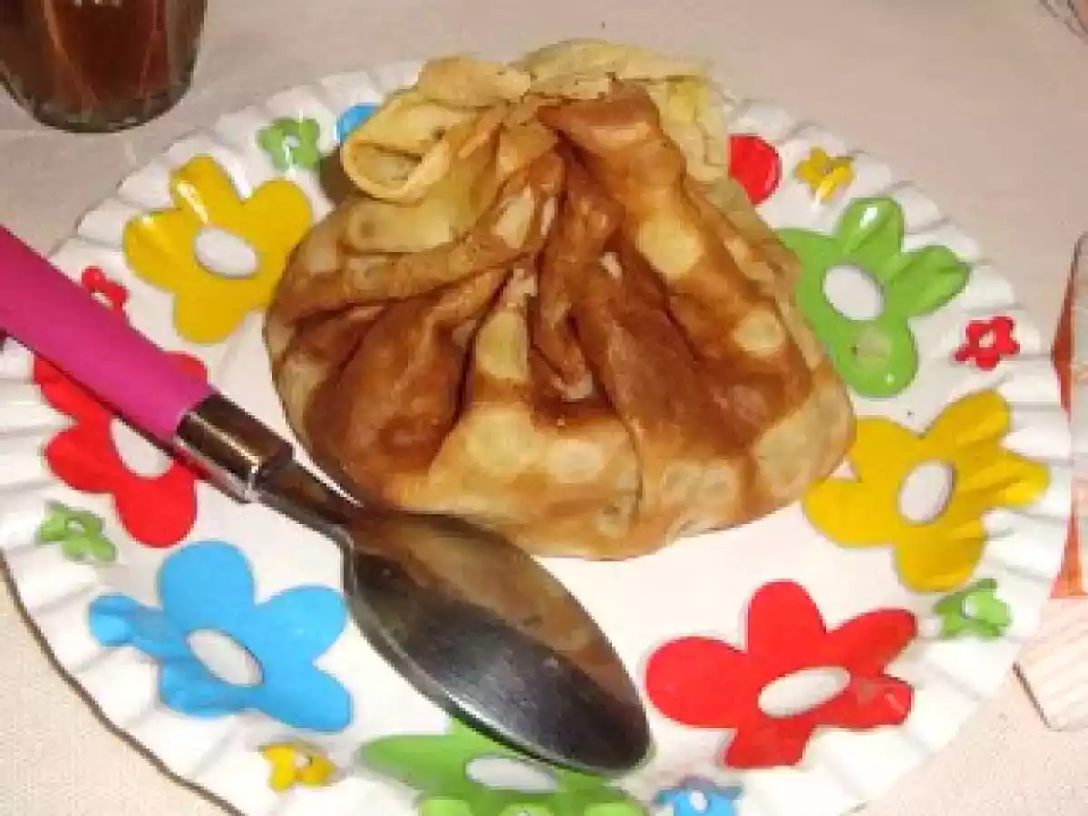 Aumonières aux pommes poêlées et au caramel