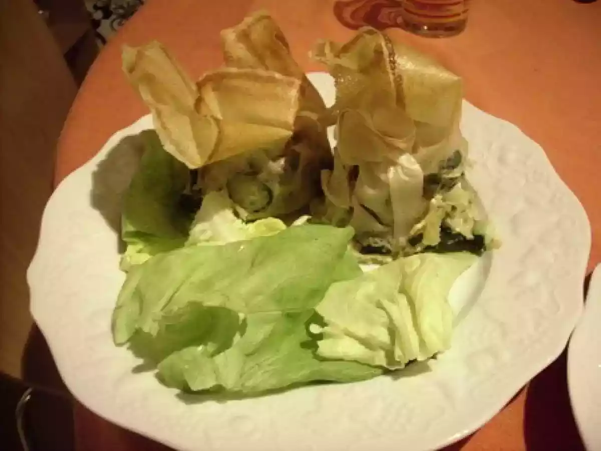 Aumonières de courgettes au chèvre