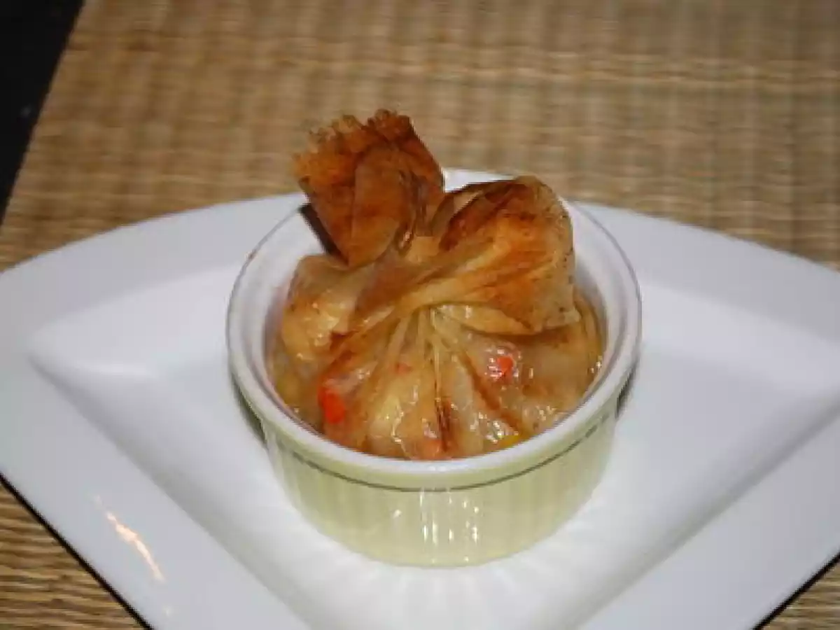 Aumônières de noix de St Jacques et crevettes