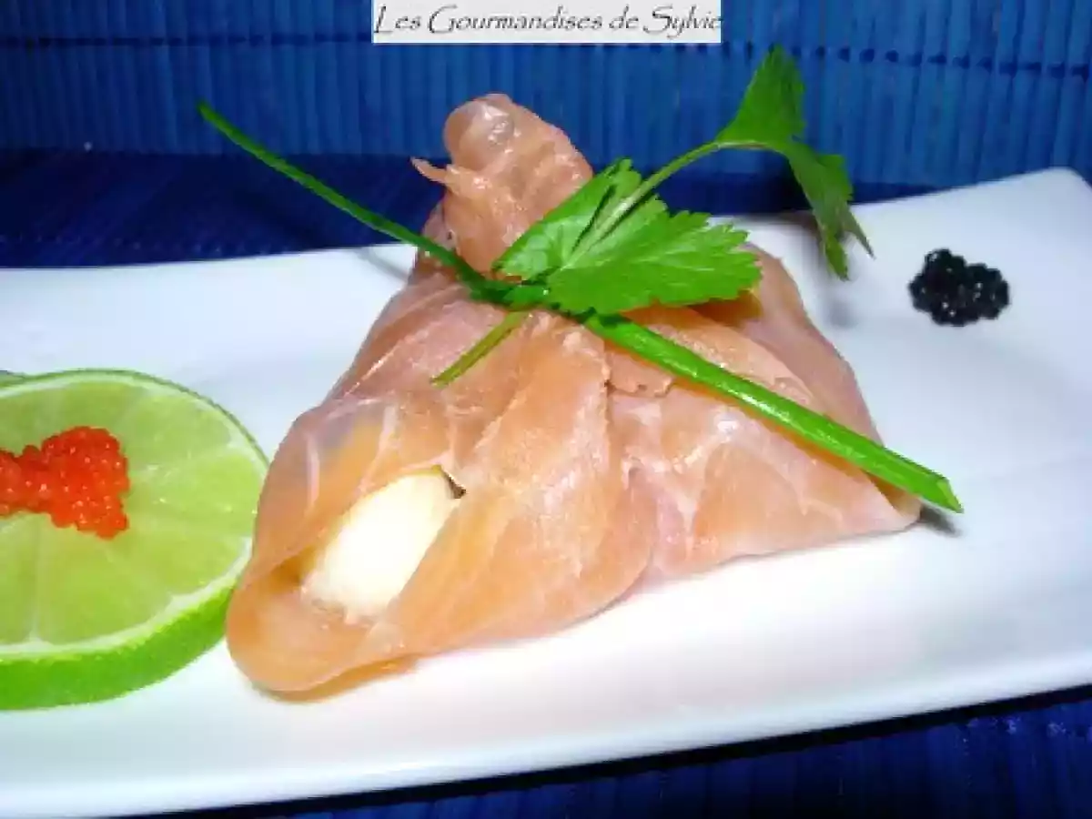 Aumônières de Saint-Jacques (menu de St Valentin)