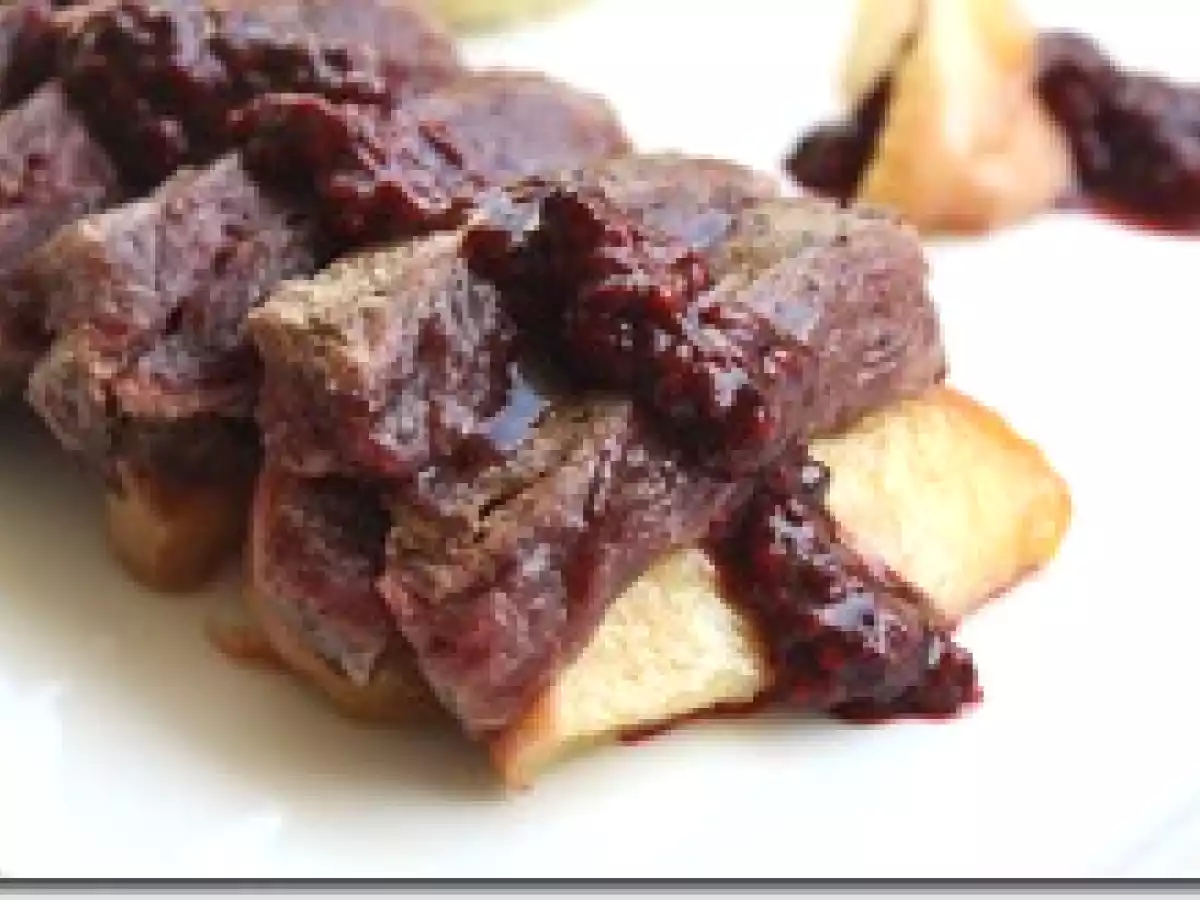 Autruche à la Réduction Balsamique Framboises et Risotto au Citron - photo 3