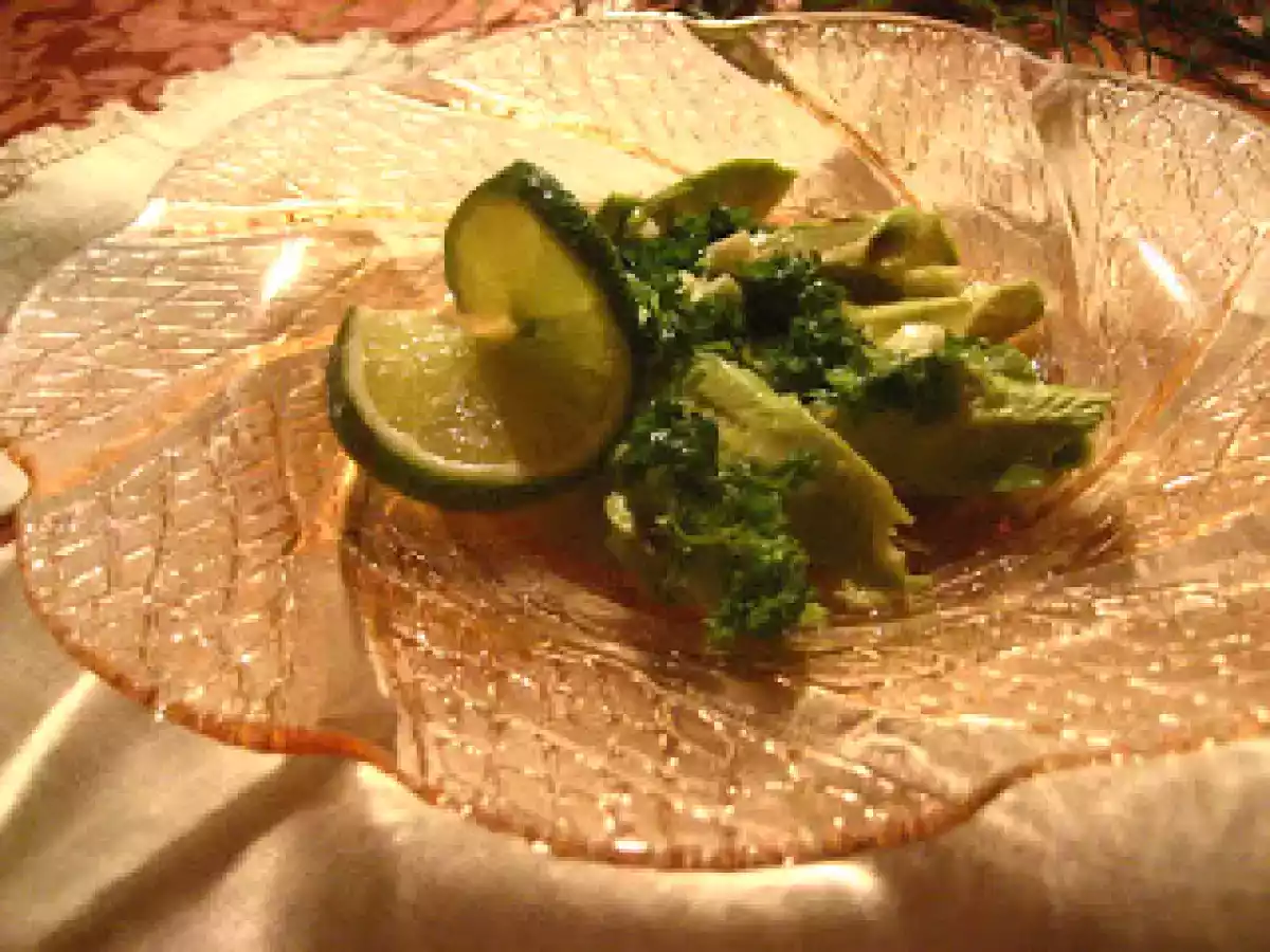 Avocat en salade - entrée créole