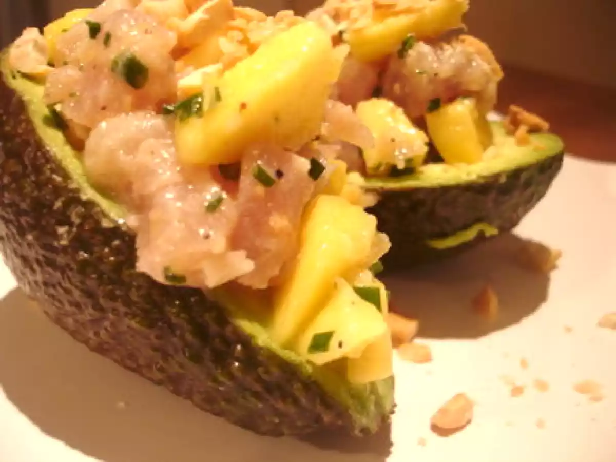 Avocat farci au tartare de thon & mangue verte - photo 2