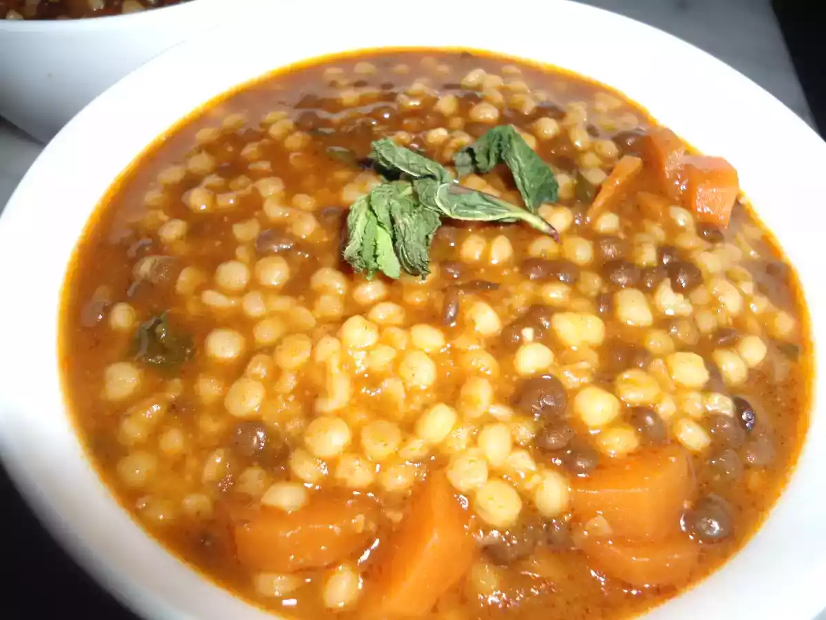 AYCH(petits plombs) AUX LENTILLES A L'ALGERIENNE
