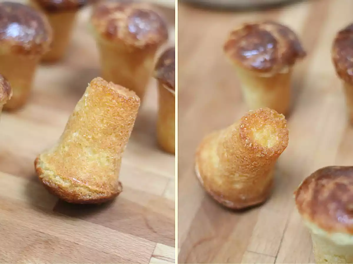 Baba bouchons, compotée de cerises aux épices & au Kirsch, crème fouettée - photo 3