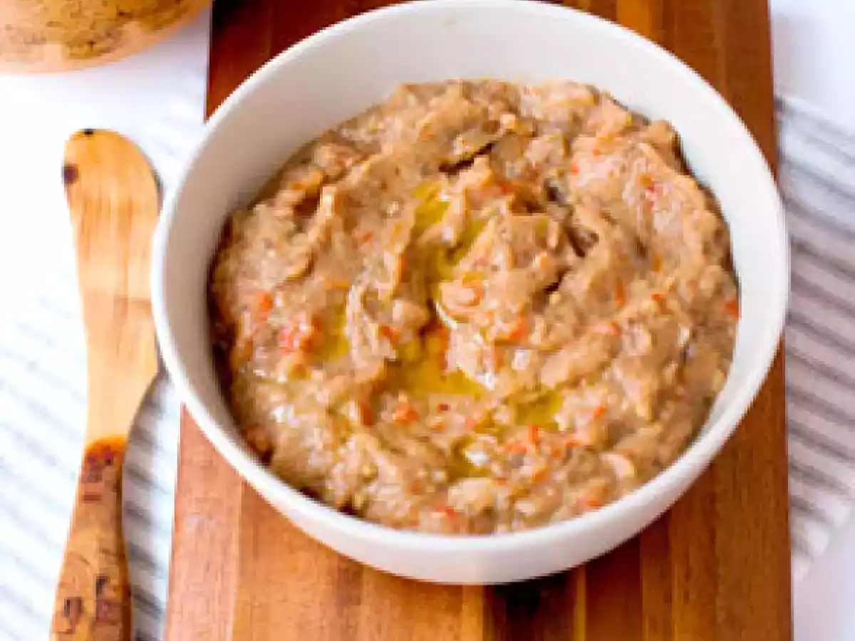 Baba ganoush aux poivrons rôtis