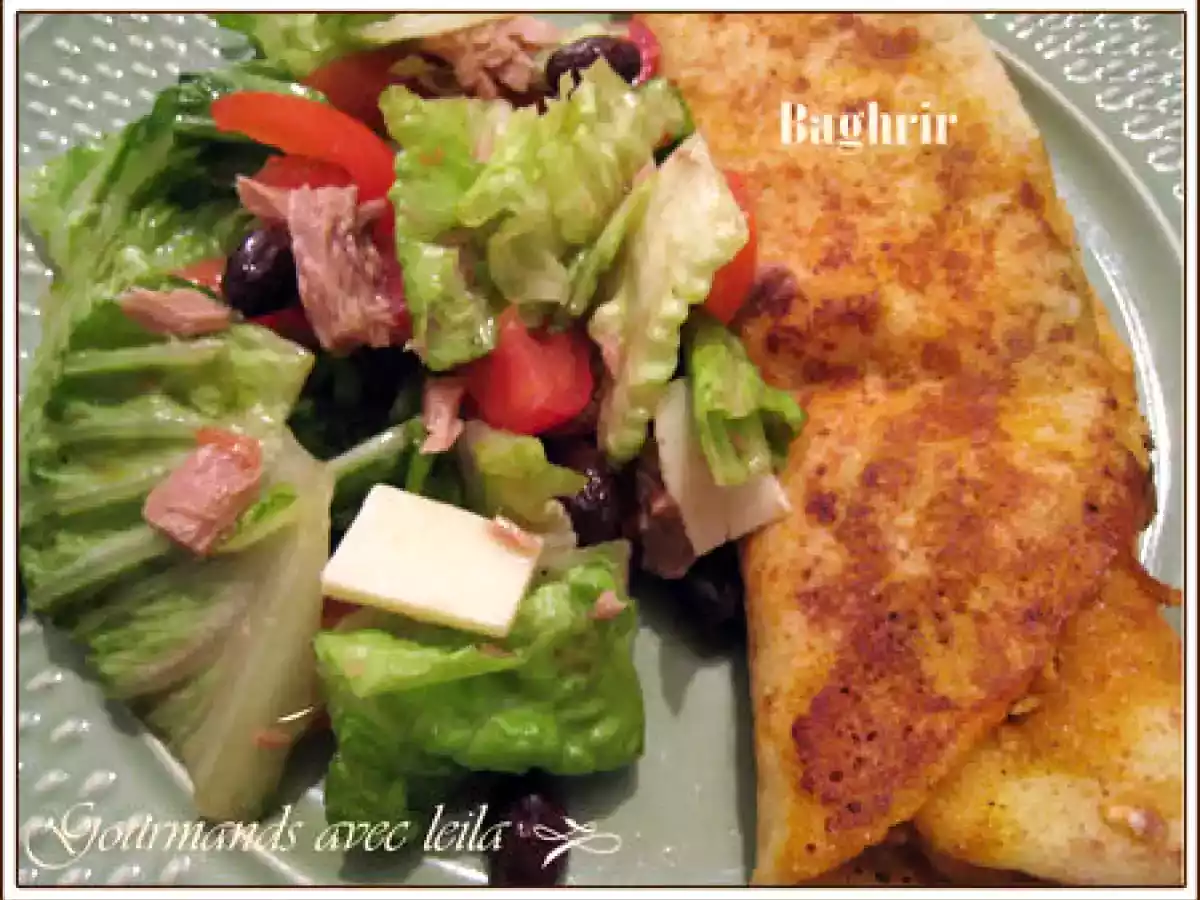 Baghrir, la crêpe aux mille trous.