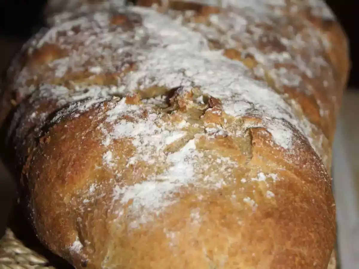 Baguette de 2 livres à la farine complète et seigle très très moelleuse