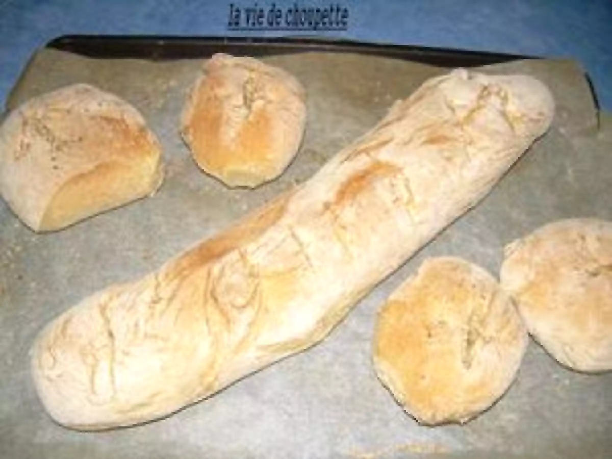 Baguette et petits pains au sésame