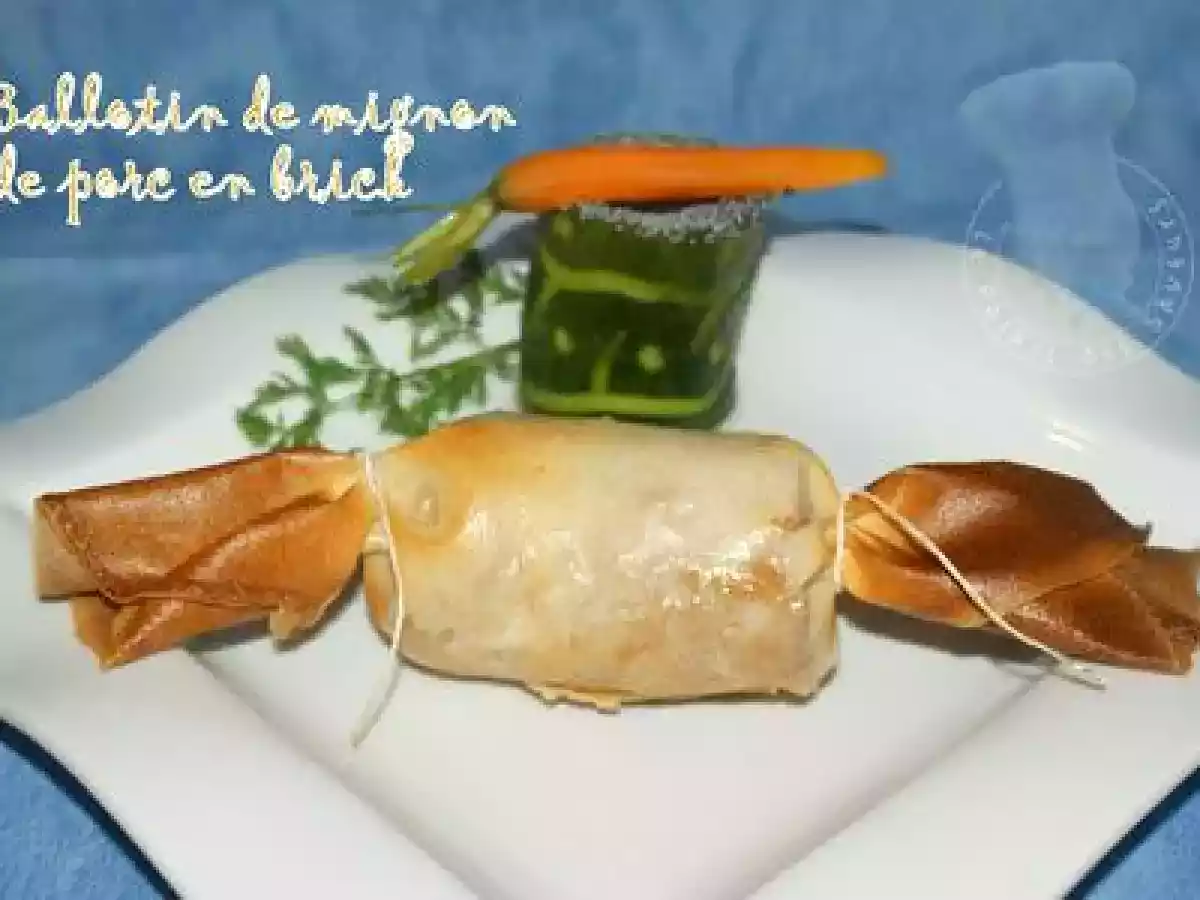Ballotin de mignon de porc en brick - photo 3