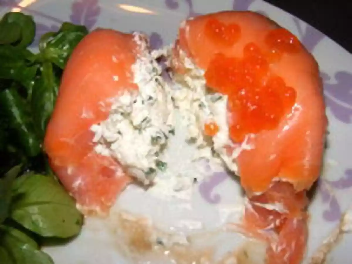 BALLOTINS AU SAUMON FUMÉ