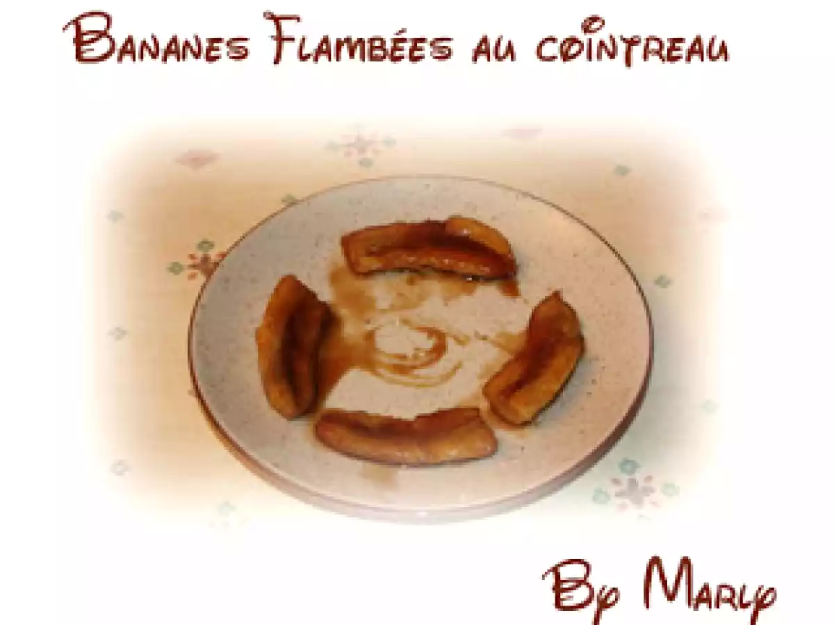 Bananes flambées au Cointreau