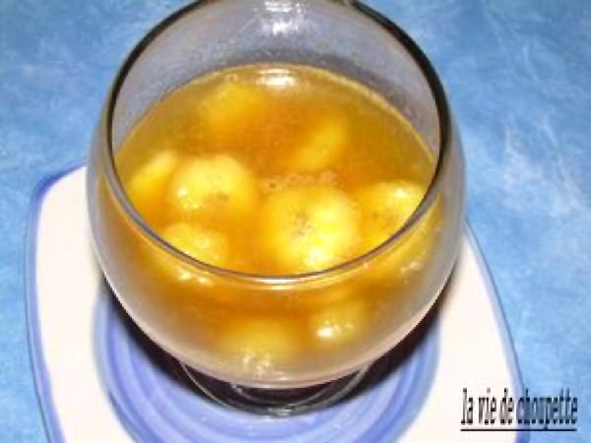 Bananes flambées caramel à la gelée de cognac