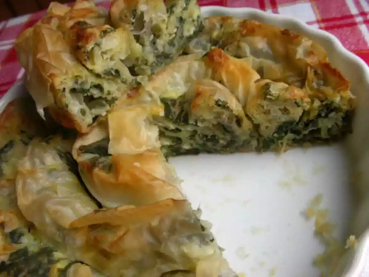 Banitza verte aux épinards frais et féta - photo 2